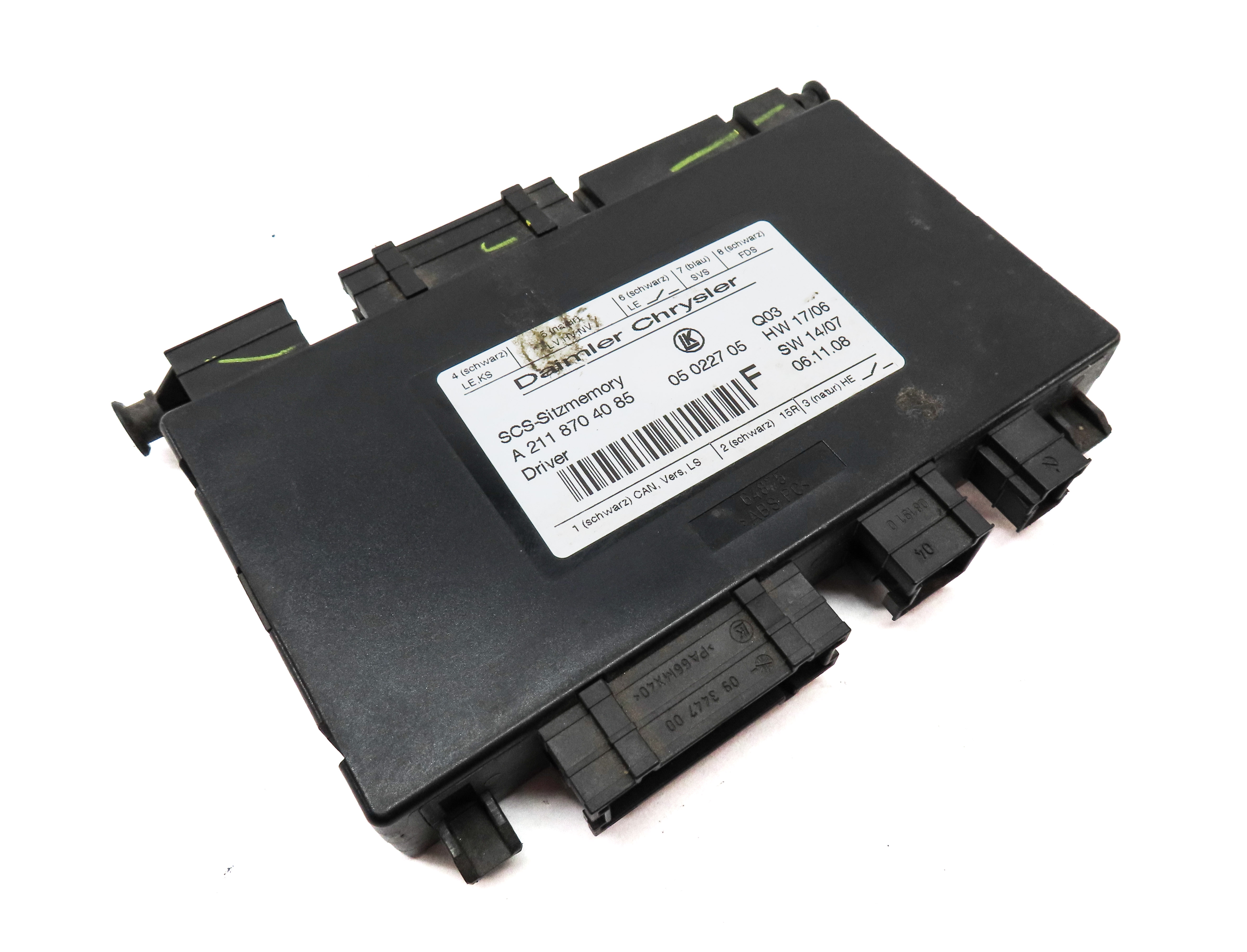 2009 MERCEDES GL320 (X164) FRONT LEFT DRIVER SEAT CONTROL MODULE — exact item pictured